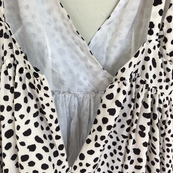 💥HOST PICK💥 Zara Polka Dot Shoulder Tie Ruffle Mini Dress - Picture 8 of 11